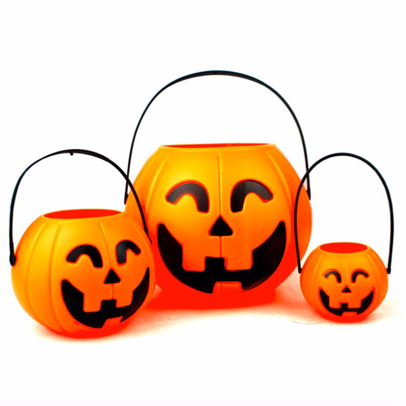 Plastic Pumpkin Bucket