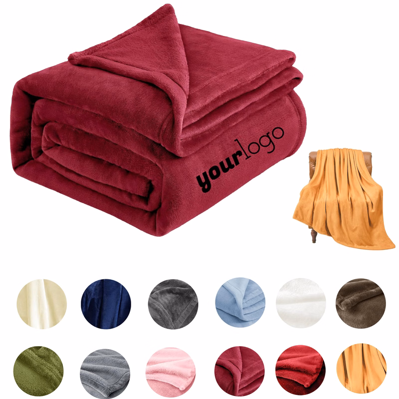 All-Season Plush Fleece Blanket for Bedroom and Living Room
