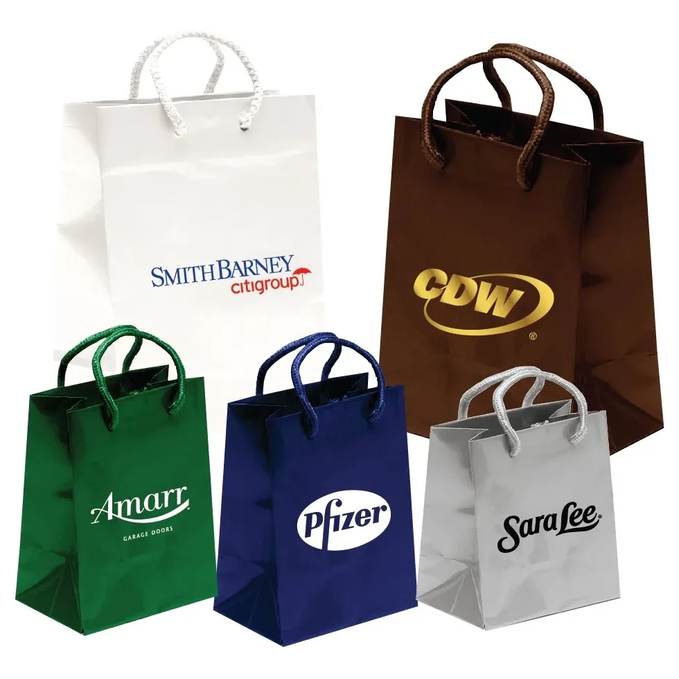 Matte Laminated European Tote Bags, custom tote bag with logo imprint 1