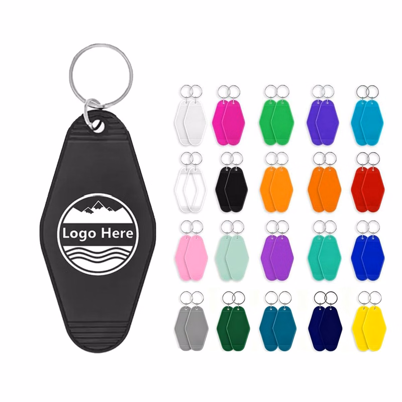 Colorful Plastic Hotel Keychain/ Motel Key Tag