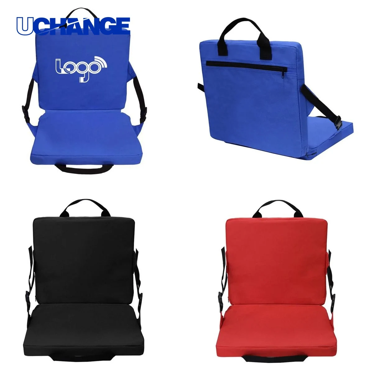 Portable Folding Stadium Seat Cushion With Pocket 1