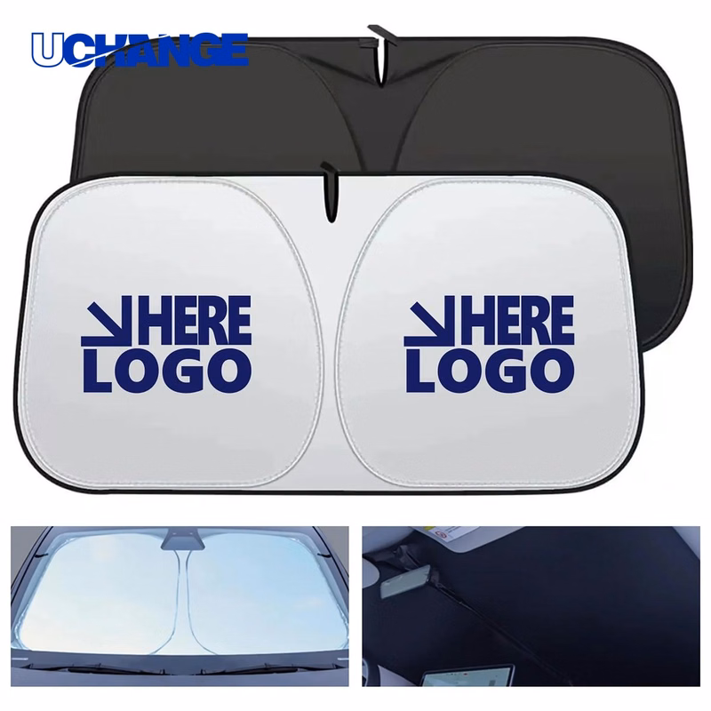 Collapsible Fabric Sunshade for Windshield