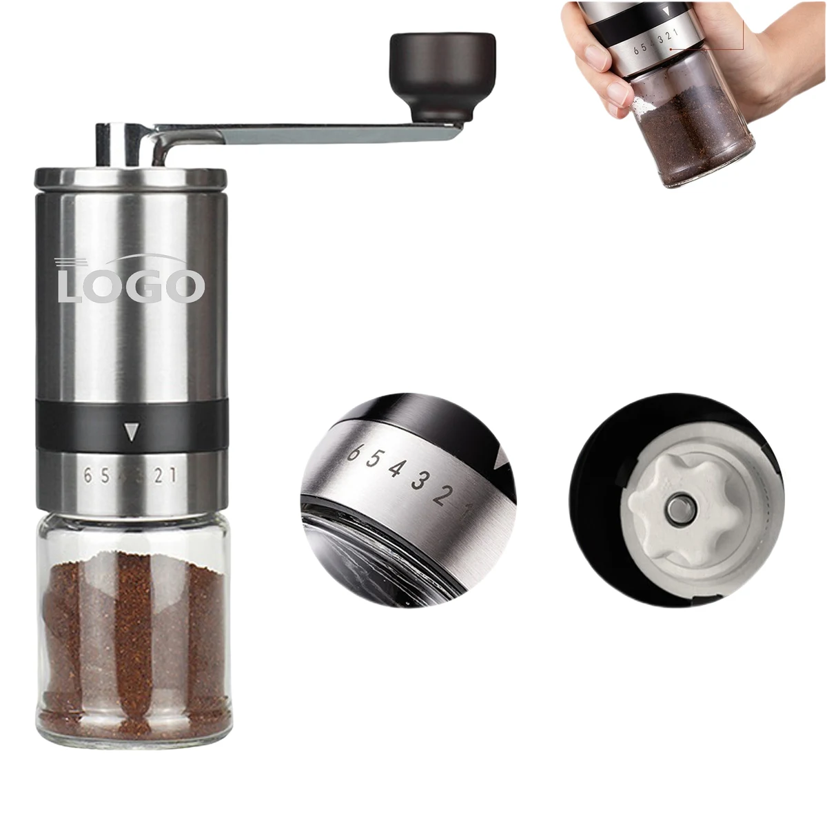 Stainless Steel Manual Coffee Grinder MOQ5 1