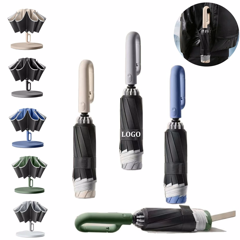 Carabiner Handle Inverted UV Umbrella