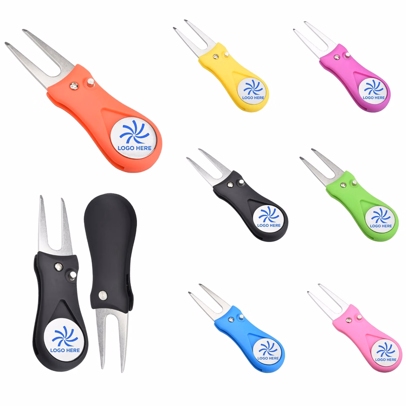 MOQ 10 Foldable Golf Divot Tool With Mark