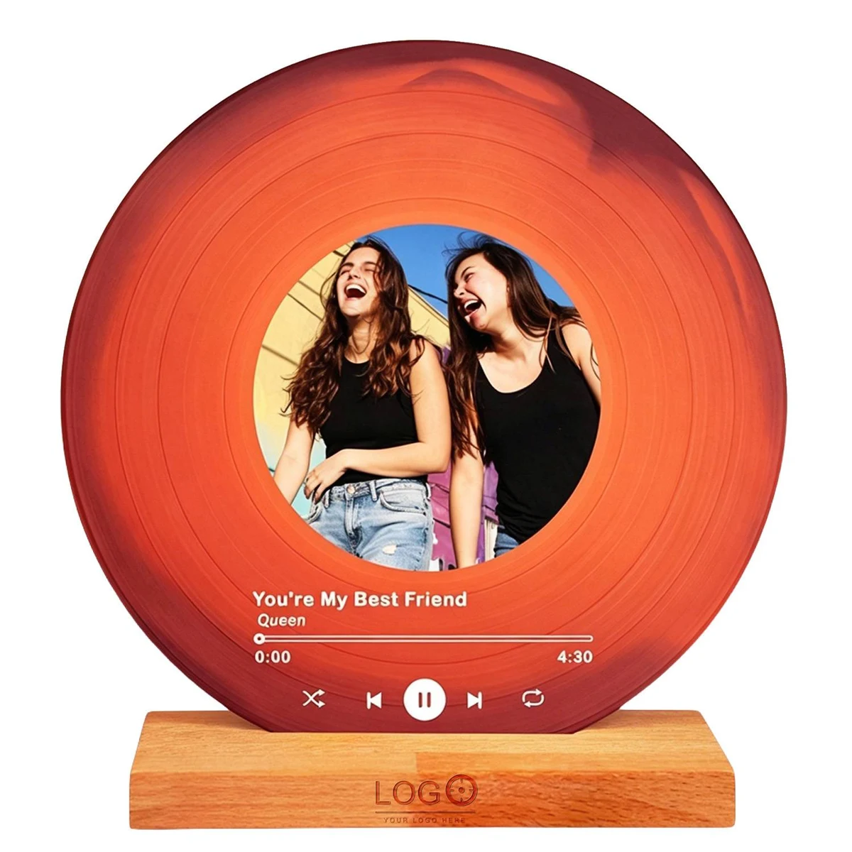 Creative Retro Record Player Acrylic Desktop Ornament 1