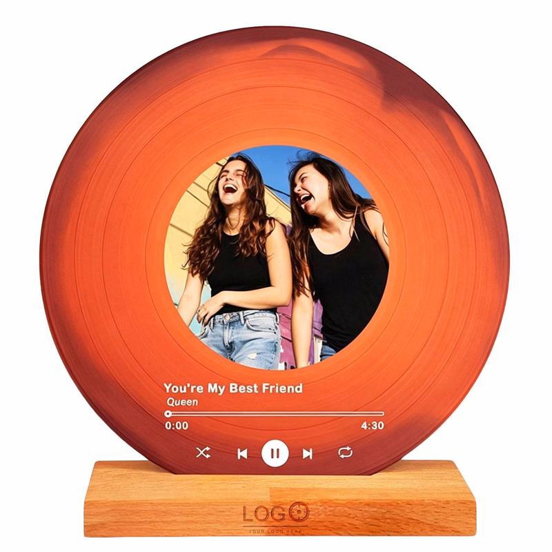 Creative Retro Record Player Acrylic Desktop Ornament