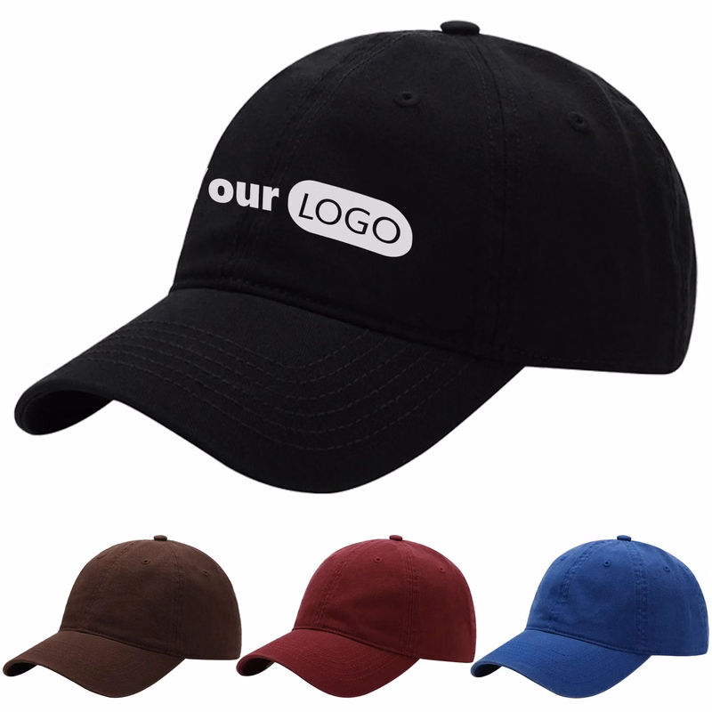 Cotton Washed Solid Color Soft Top Duckbill Cap