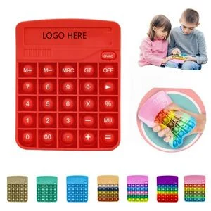 Calculator Silicone Bubble Push Pop It Fidget Sensory Toy 1