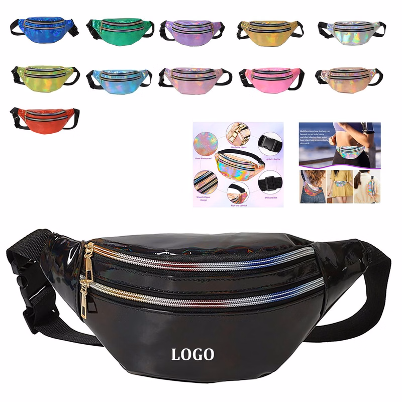 Holographic Waterproof Shiny Waist Bag