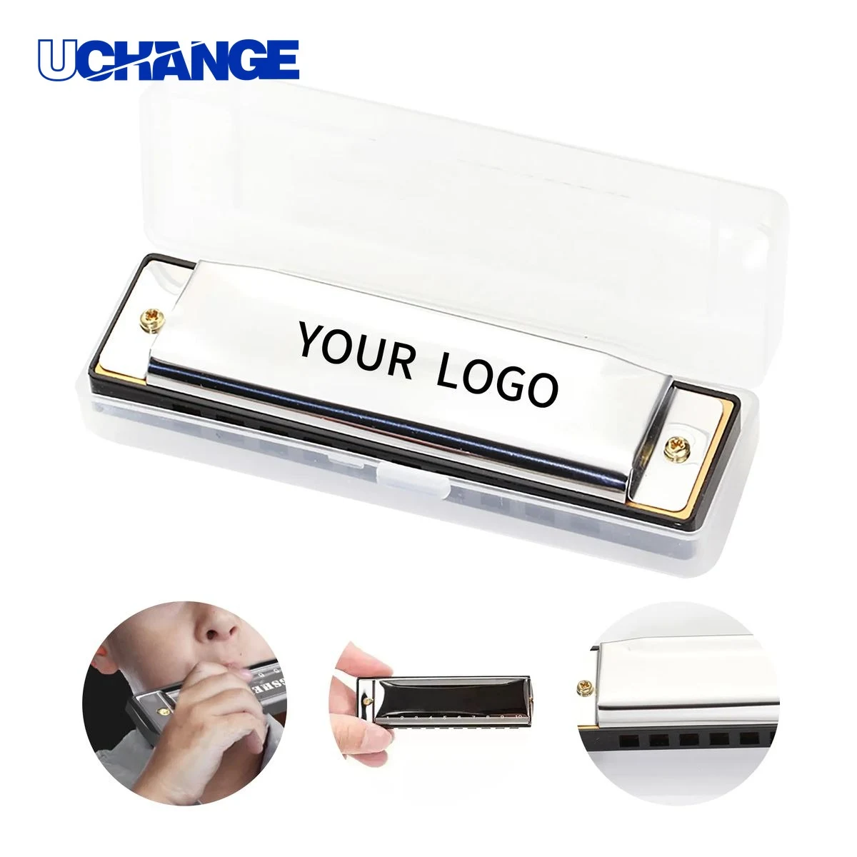 Ten Hole Harmonica Music Instrument with Storage Case 1