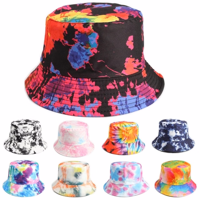 New Folding Double-sided Cotton Bucket Hat