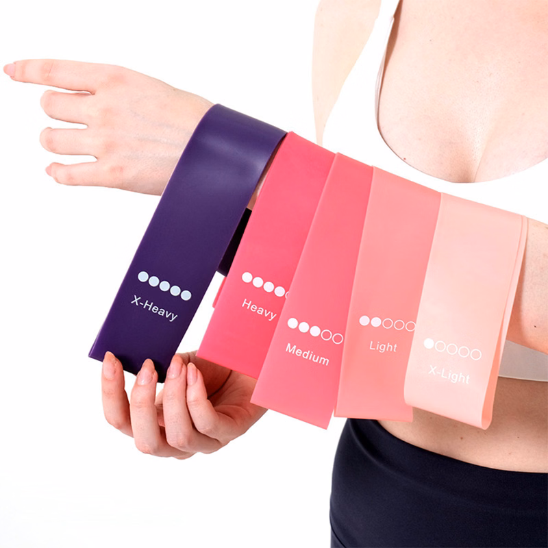 Silicone Yoga Stretch Band(Five piece set)