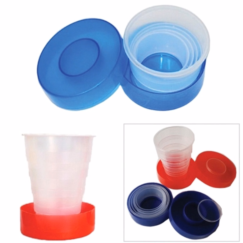 Plastic Folding Cup With Pill Box