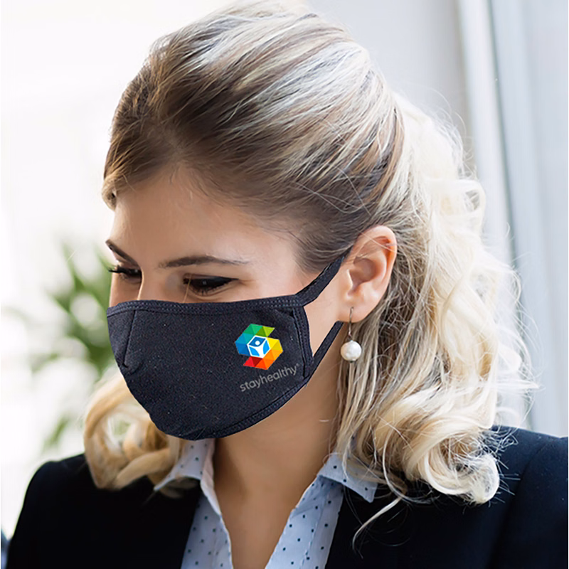3-Ply 3D Cotton Mask With Adjustable Earloop