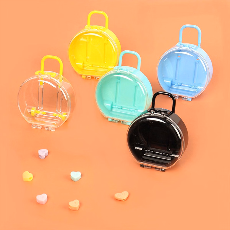 Round Luggage-Inspired Plastic Storage Box with Multi-Color Options
