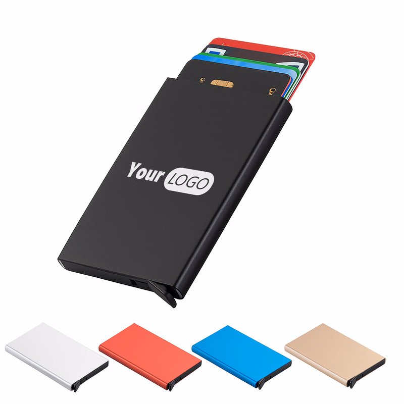 Aluminum RFID Pop Up Card Holder