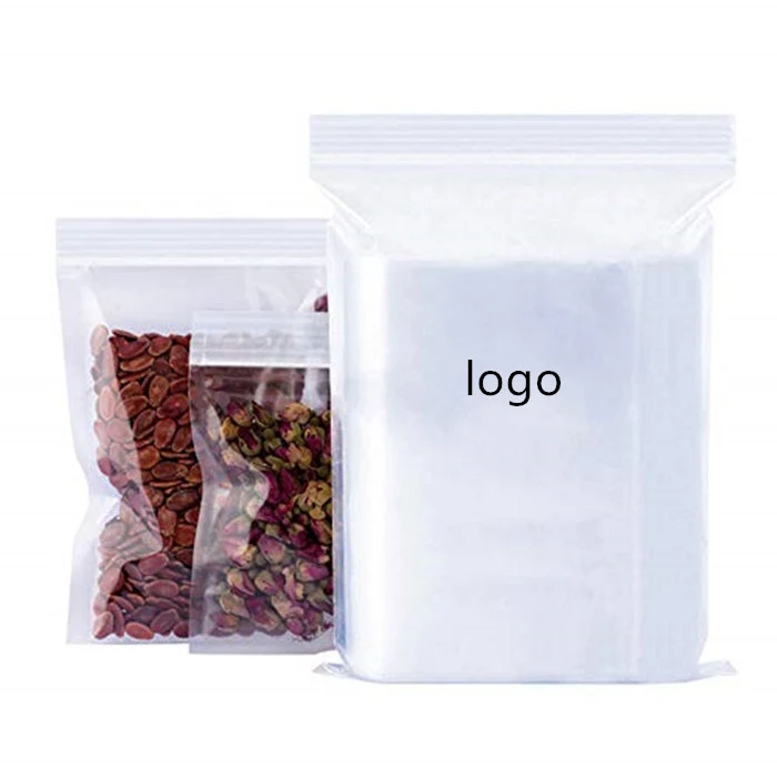 Plastic Poly Bags with Resealable Lock Seal Zipper 1