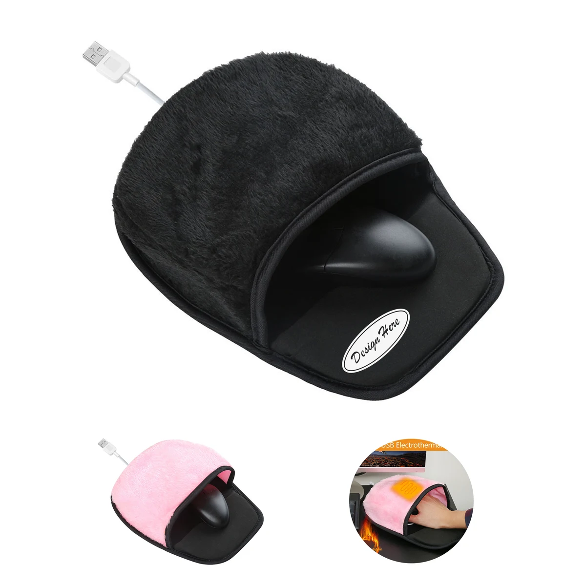 USB Heated Mouse Pad ?C Soft & Warm for Winter Use 1