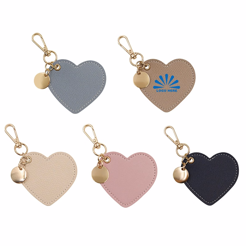 Heart Leather Keychain