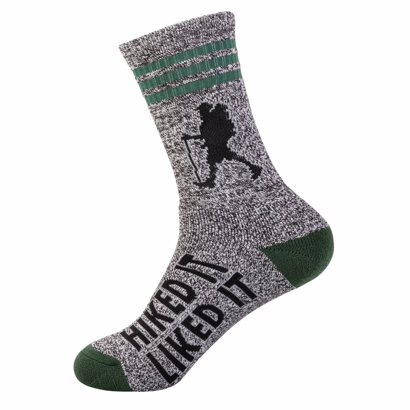 3 Stripe, Hiked It, Liked It, Adult Socks