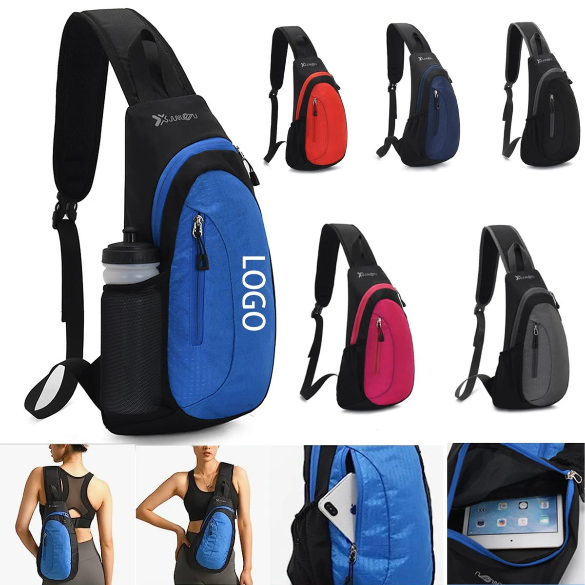 Cross Body Chest Sling Backpack 1