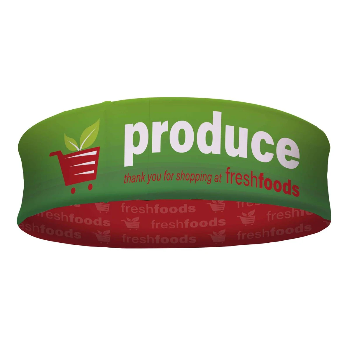 4' x 12" EuroFit™ Pro Hanging Banner Double-Sided Kit 1
