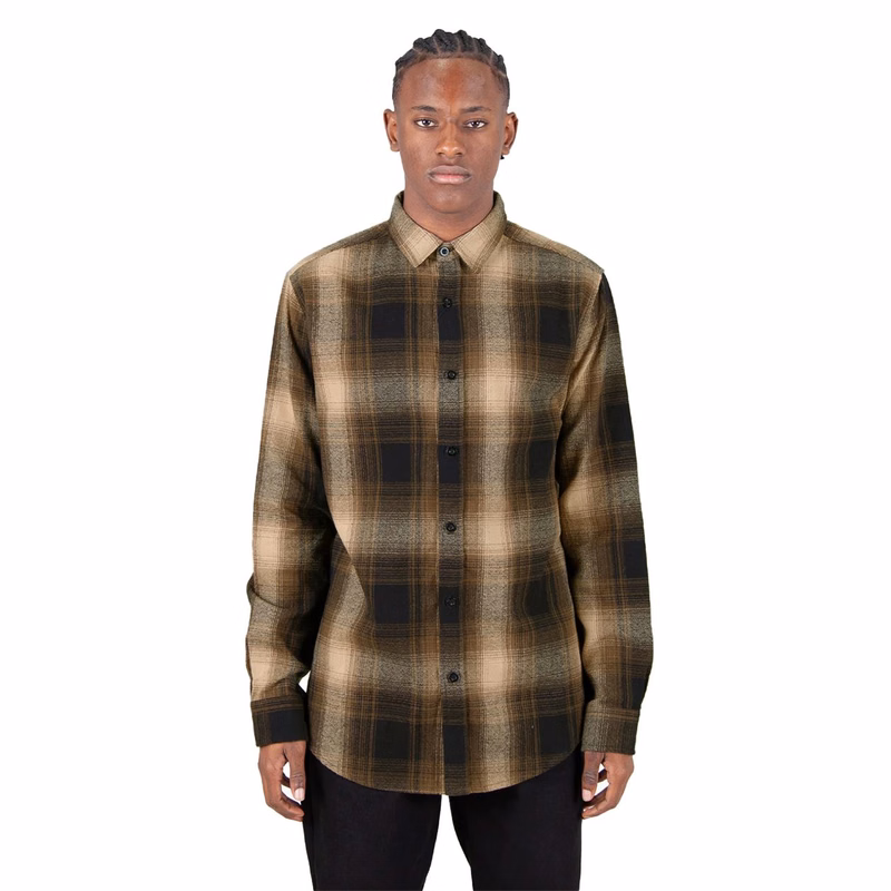 Unisex Plaid Flannel Overshirt - SHHFS