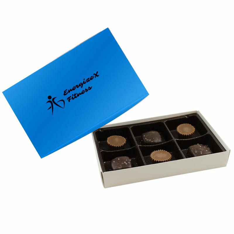 Rectangle Custom Candy Box with Reeses and SeaSalt Caramels