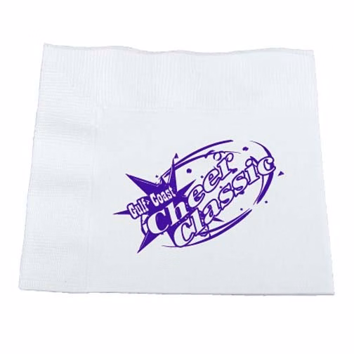 3-Ply White Luncheon Napkin 6.5" x 6.5"