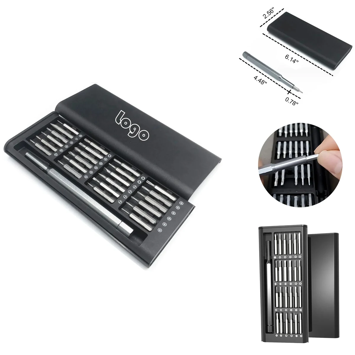 MOQ50 24 in 1 Screwdriver Repair Tool Set Aluminum Handle 1