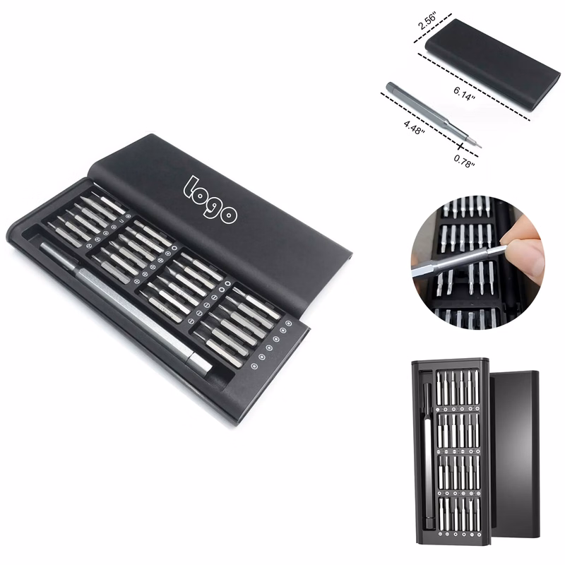 MOQ50 24 in 1 Screwdriver Repair Tool Set Aluminum Handle