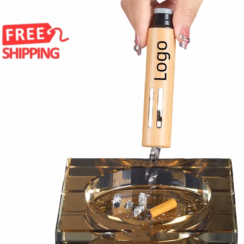 Wooden Portable Cigarette Ashtray