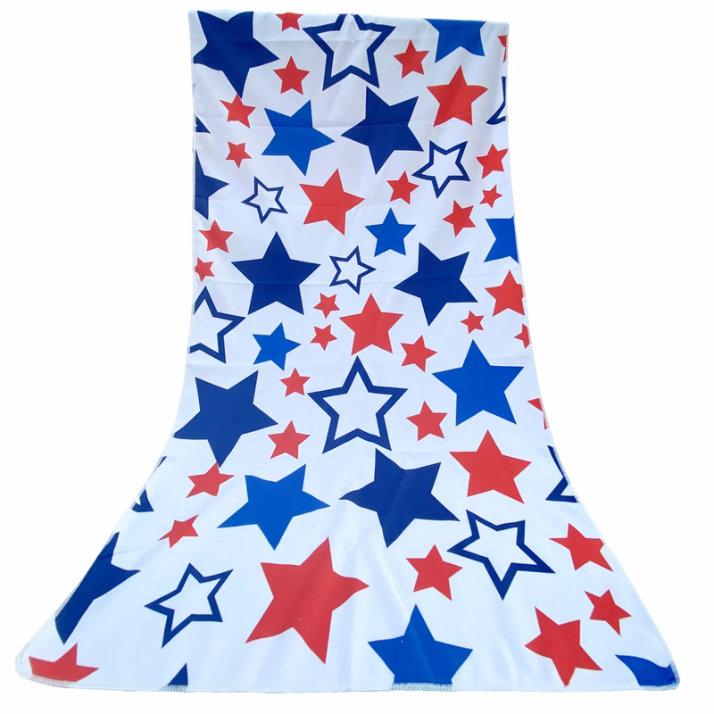 Full Color Bleed Printed Microfiber Beach Towel