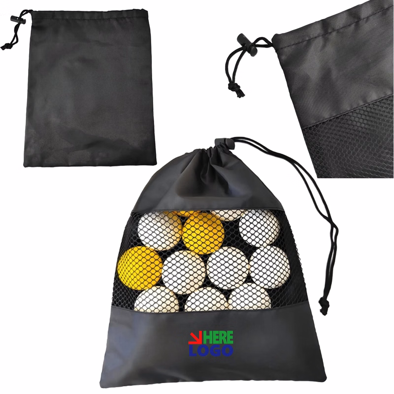 Versatile 210D Drawstring Bags With Pocket