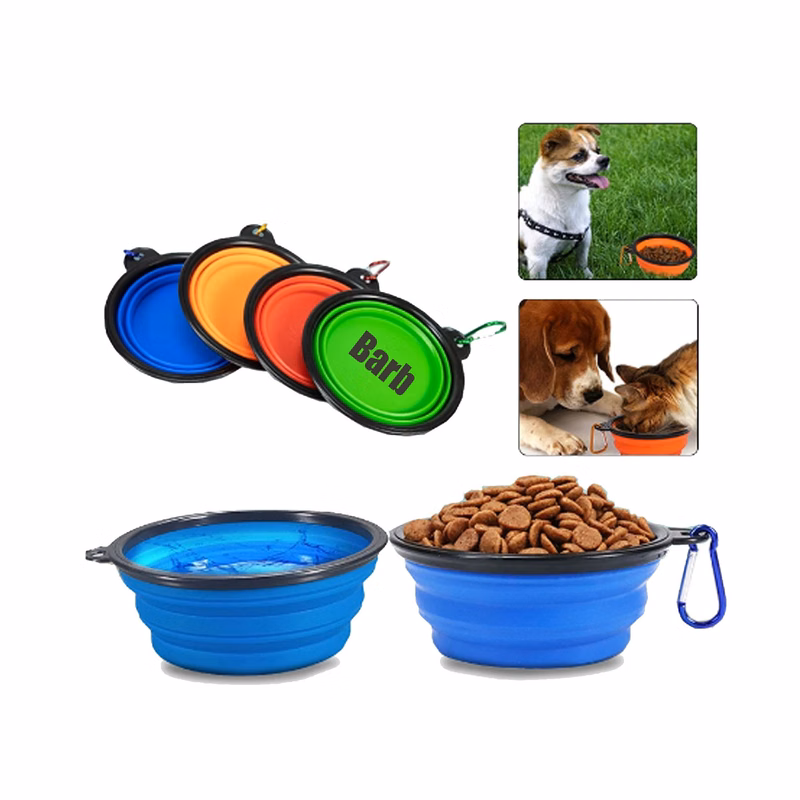34OZ Silicone Pet Collapsible Dog Bowl with Carabiner
