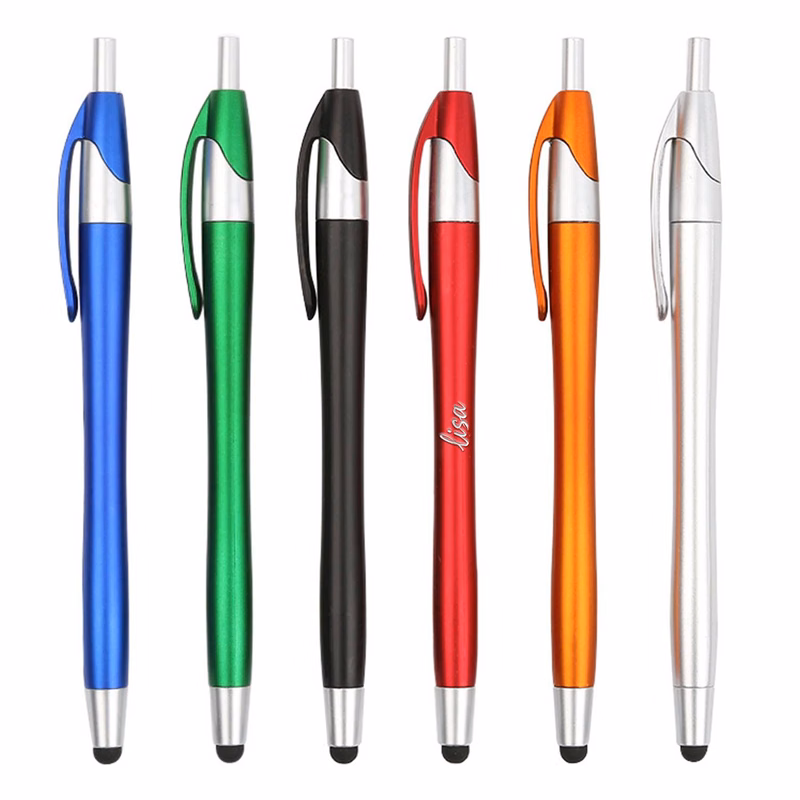 Plastic Retractable Stylus Ballpoint Pen