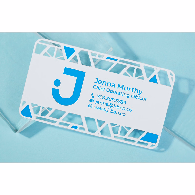White Metal Business Cards