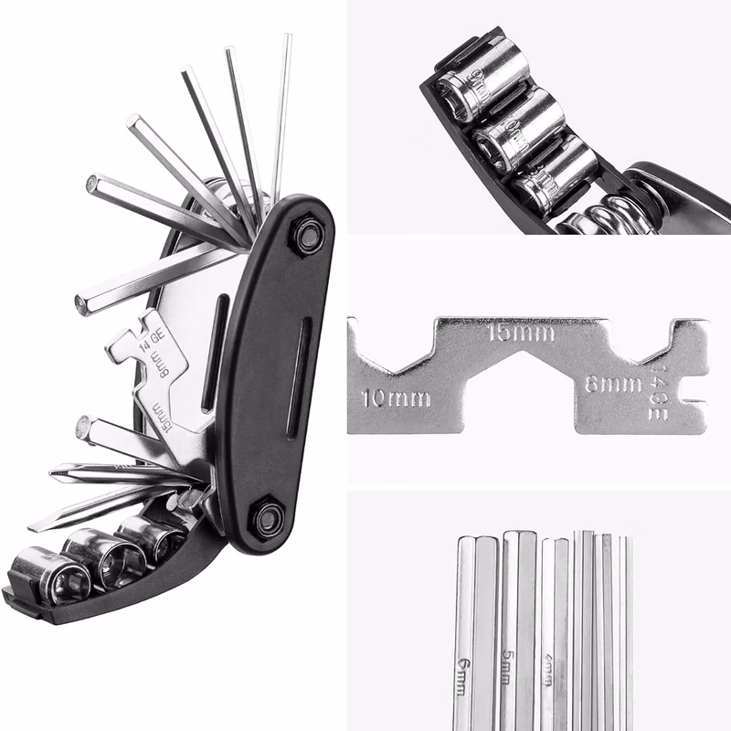 16 in 1 Multifunctional Bicycle Tool Set