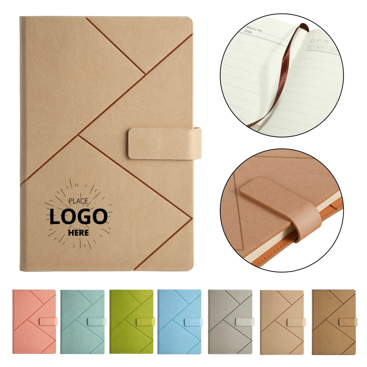 A5 Lined Notebook with Magnetic Closure 1