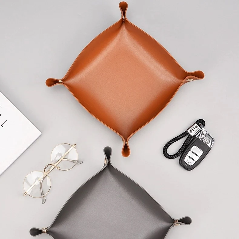 PU Leather Catchall Valet Tray 1