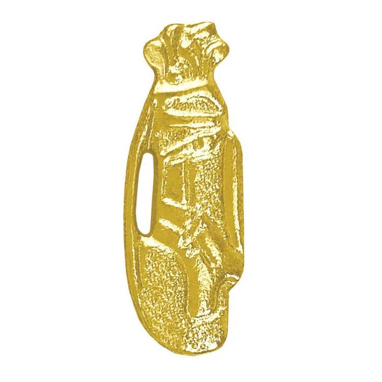 Golf Bag Bright Gold Chenille Lapel Pin 1