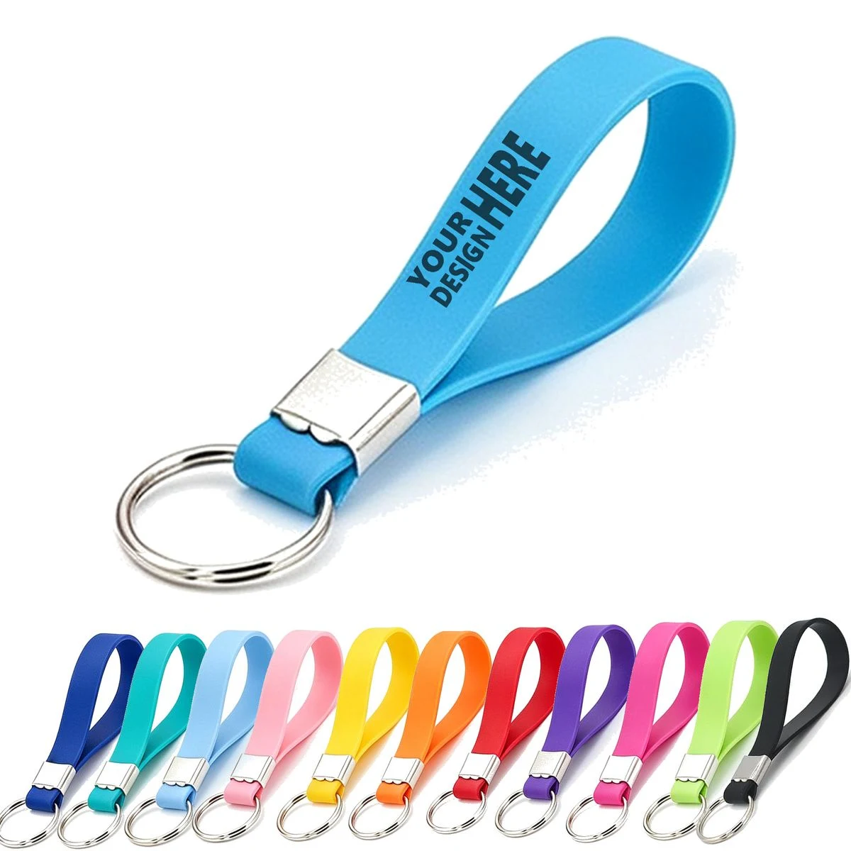 Silicone Wrist Key Ring Strap 1