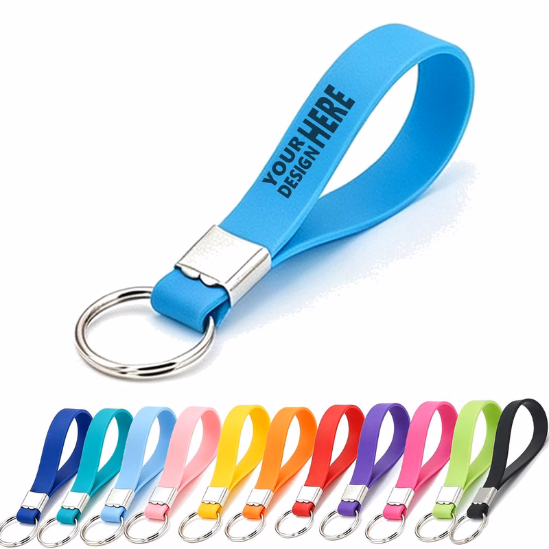 Silicone Wrist Key Ring Strap