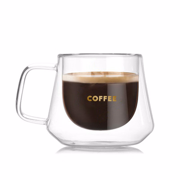 Double Walled Glass Coffee, Clear Wall Cup
