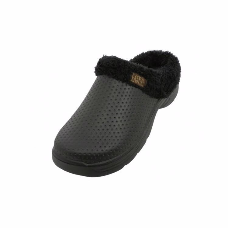 Women's Clogs - Black 6-11 Faux Fur Lined