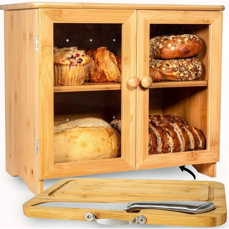 Large Bread Box For Kitchen Countertop 1