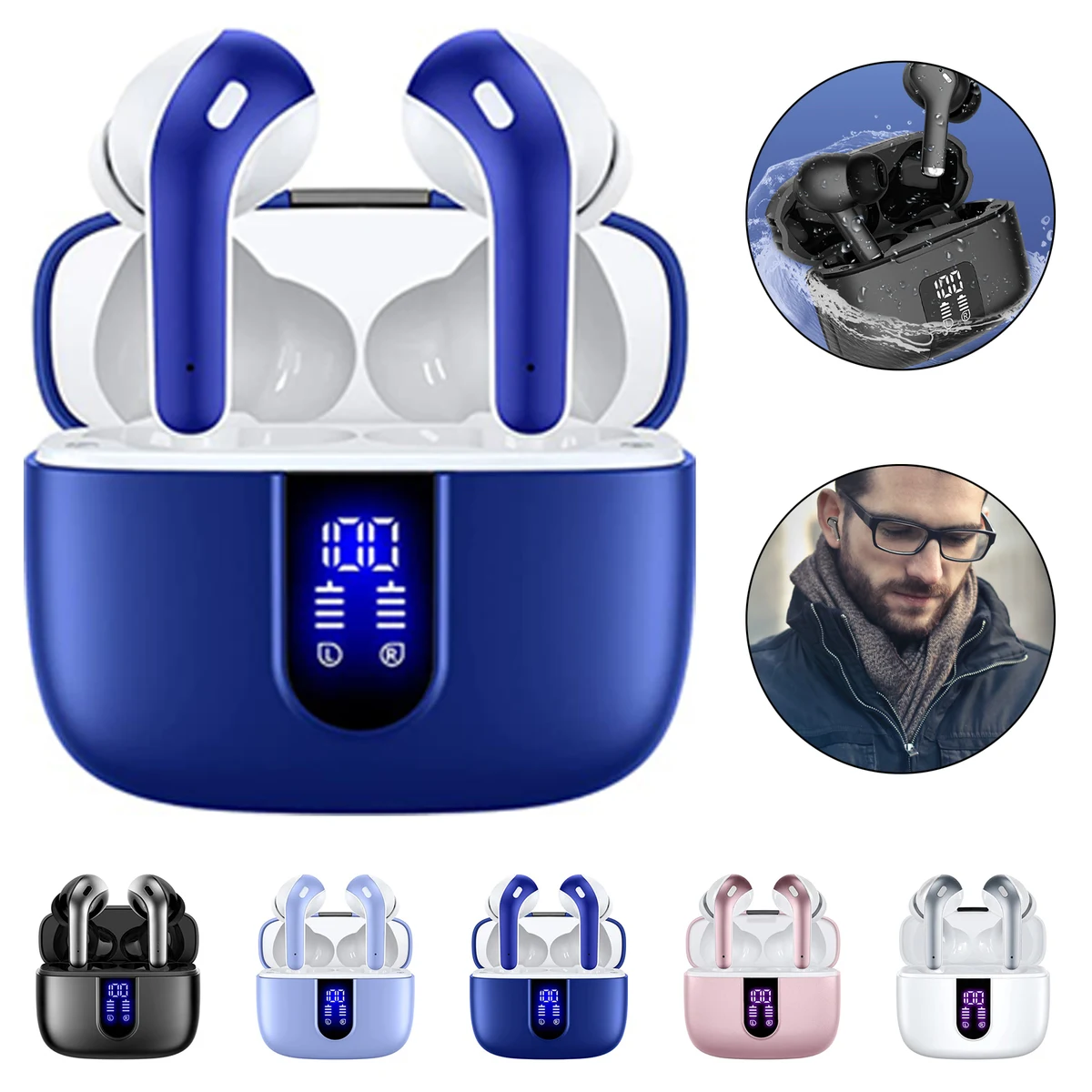 LED power display headset 1