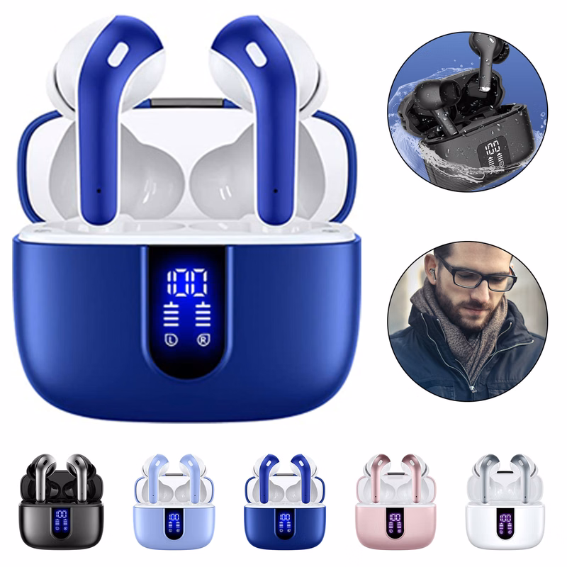 LED power display headset