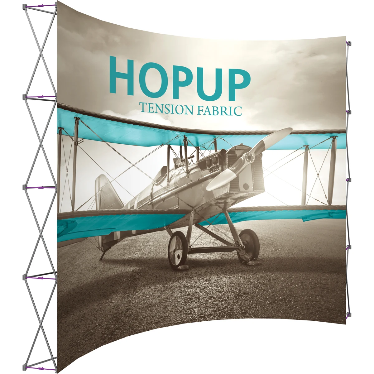 Hopup 13ft Extra Tall Curved Display & Front Graphic 1